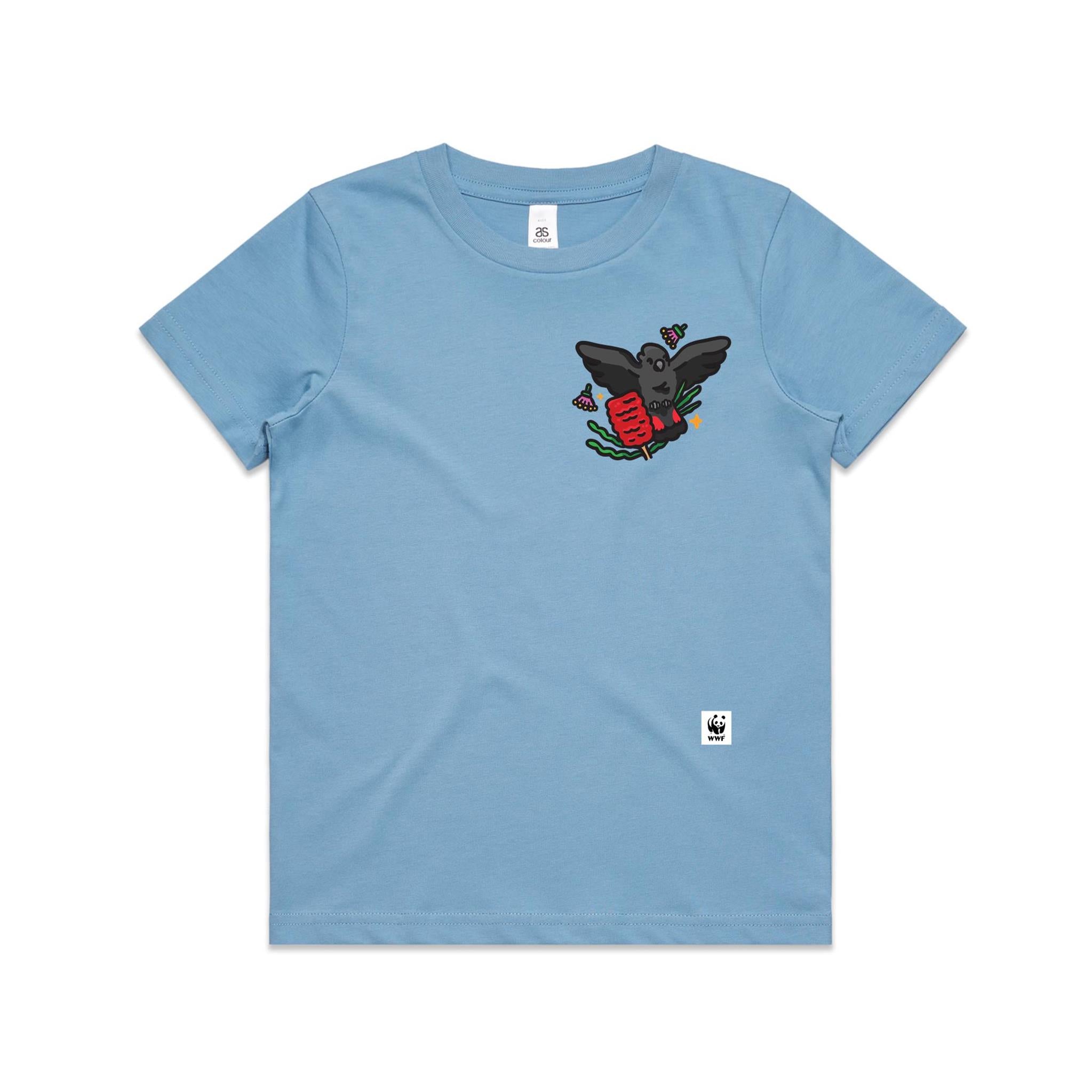 Glossy Gang Glossy Black Cockatoo Pocket Pal | Kids T-Shirt