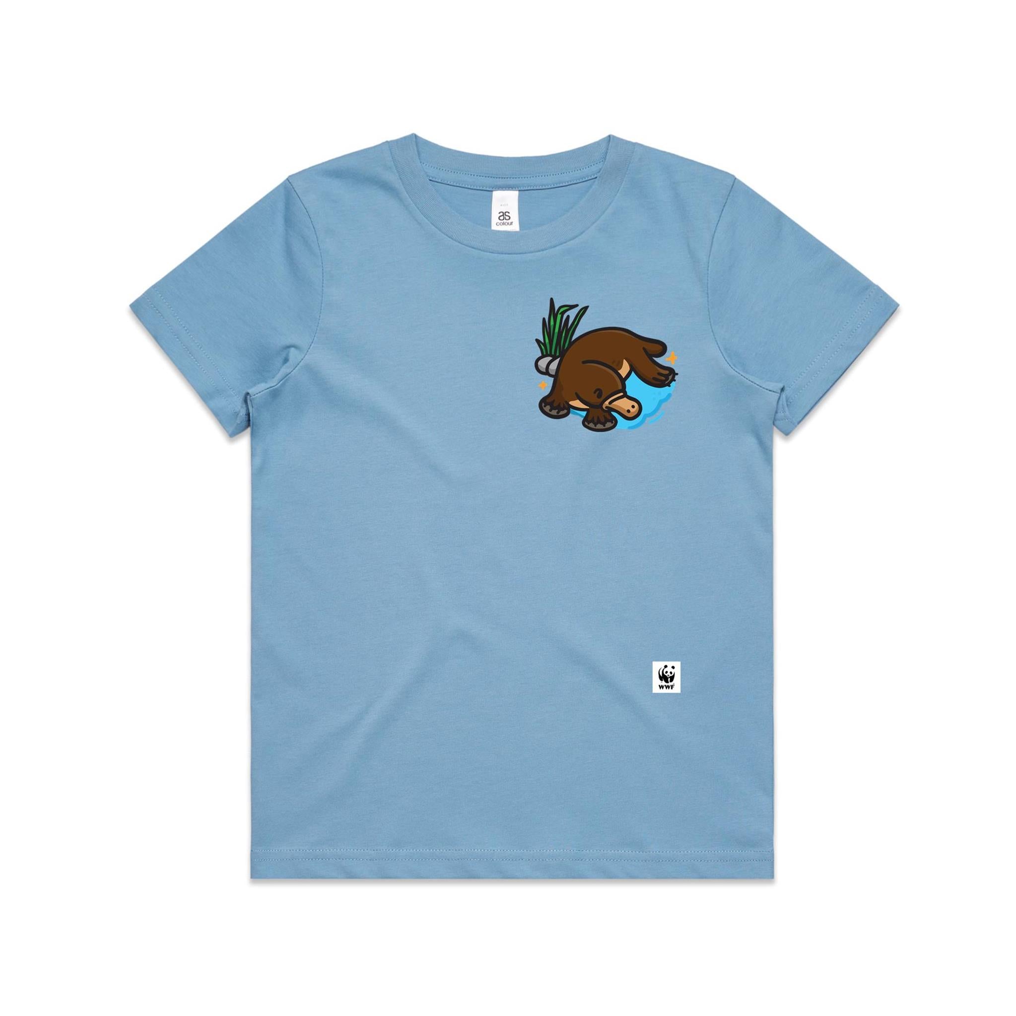 Lil' Paddle Platypus Pocket Pal | Kids T-Shirt