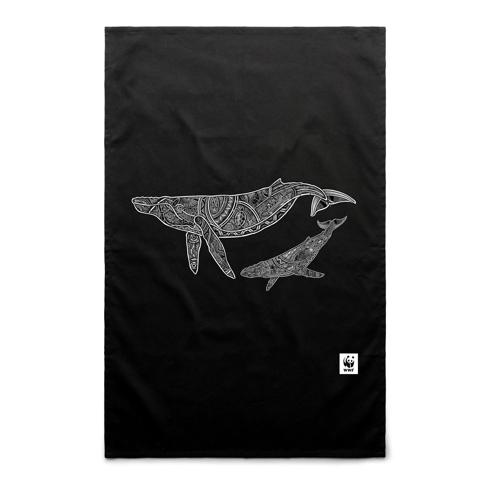 Whale Tea Towel
