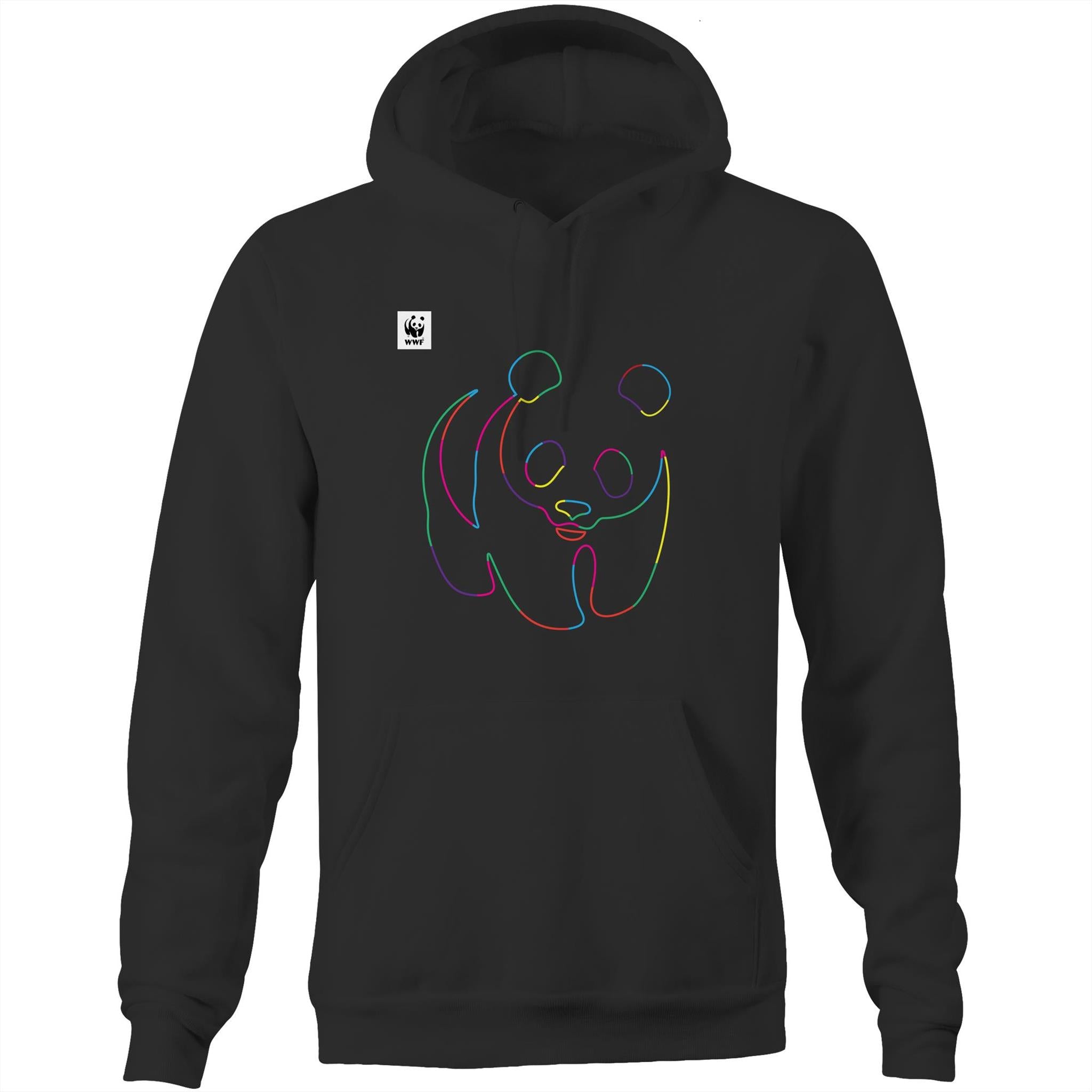 Panda pride outline hoodie