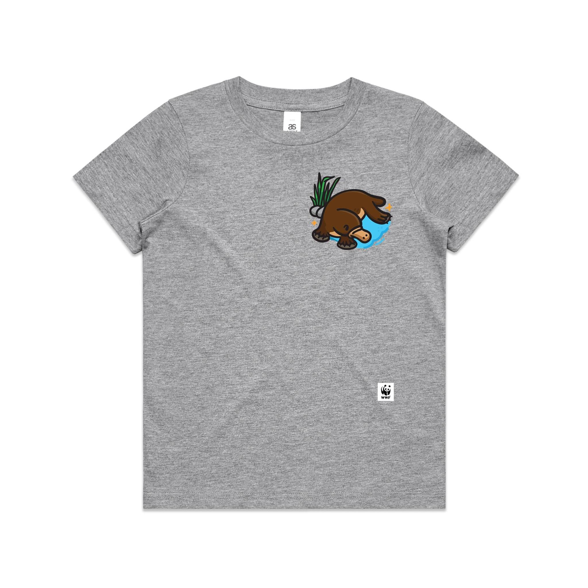 Lil' Paddle Platypus Pocket Pal | Kids T-Shirt