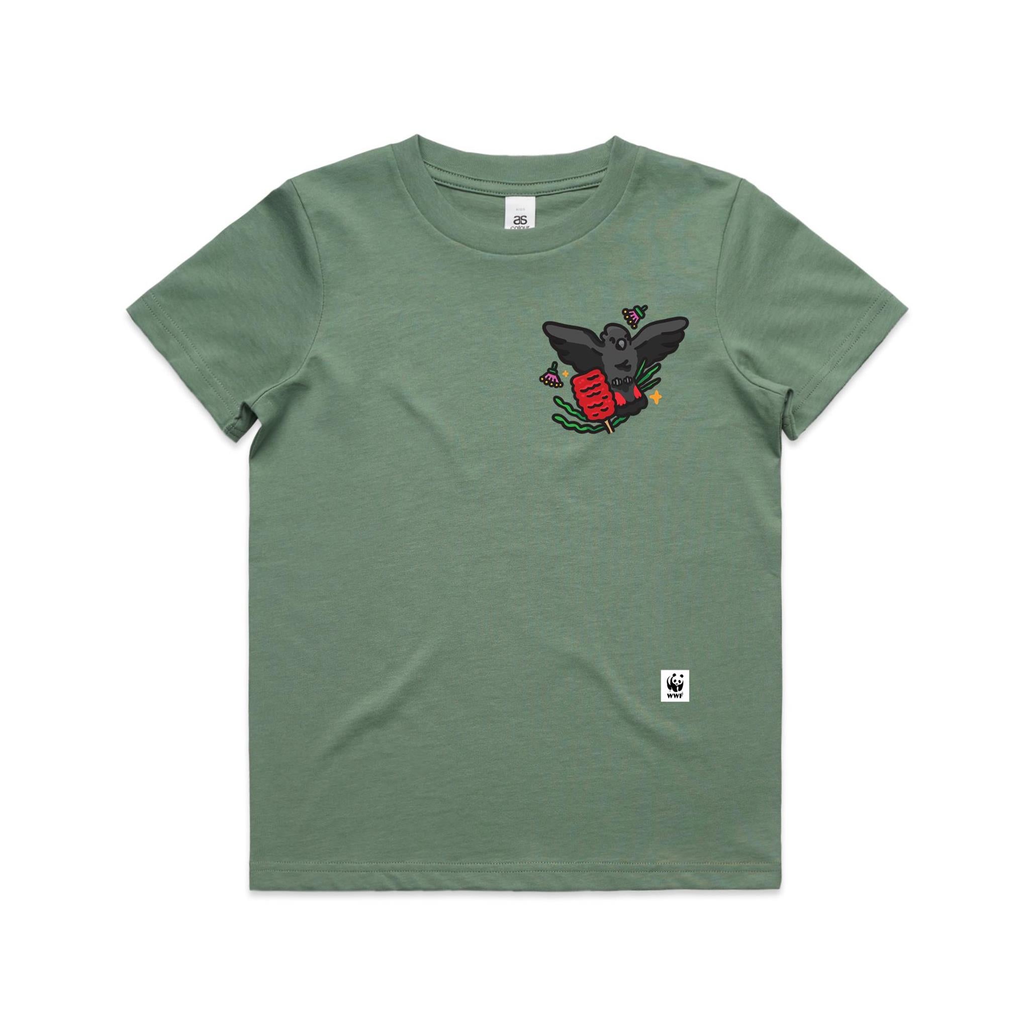 Glossy Gang Glossy Black Cockatoo Pocket Pal | Kids T-Shirt