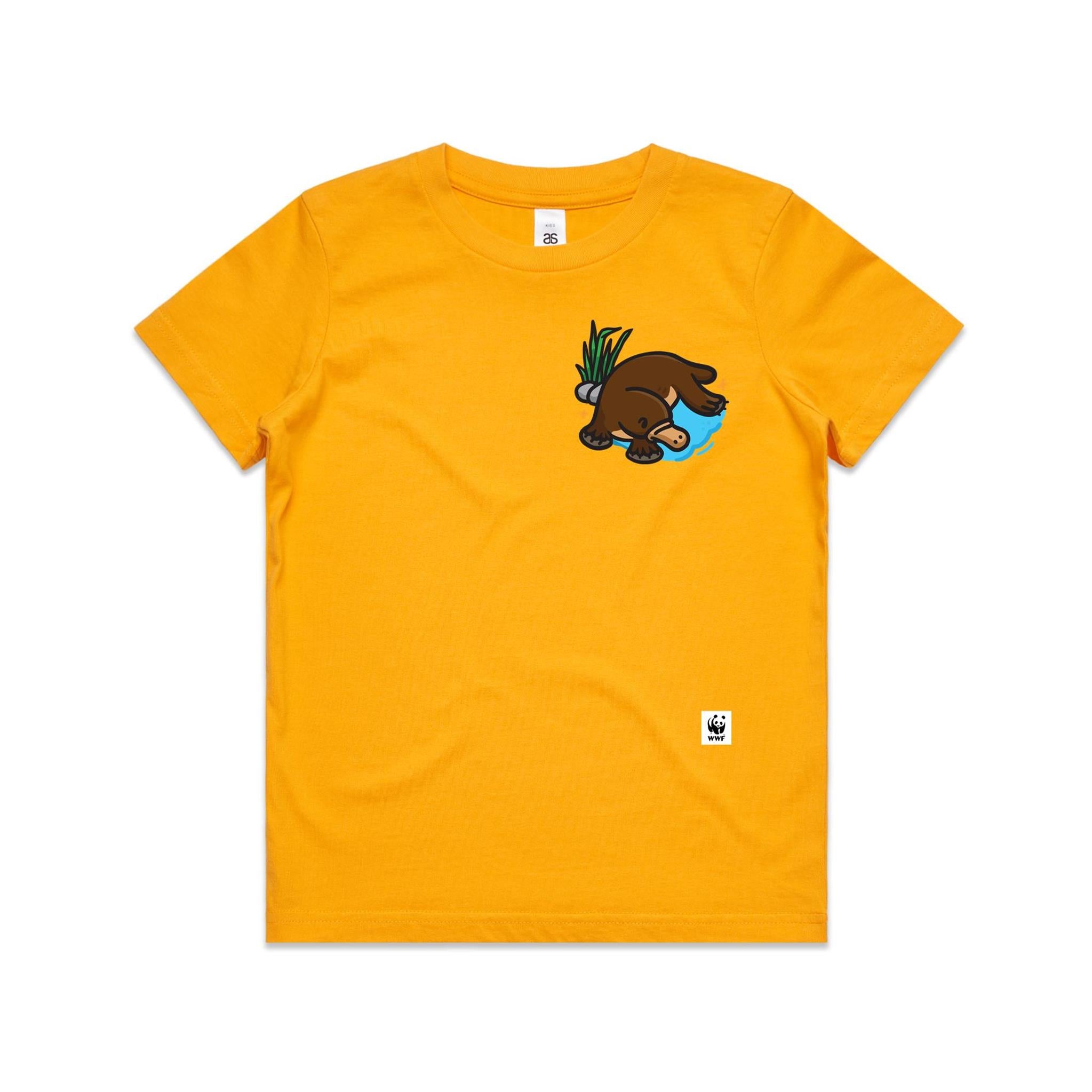 Lil' Paddle Platypus Pocket Pal | Kids T-Shirt