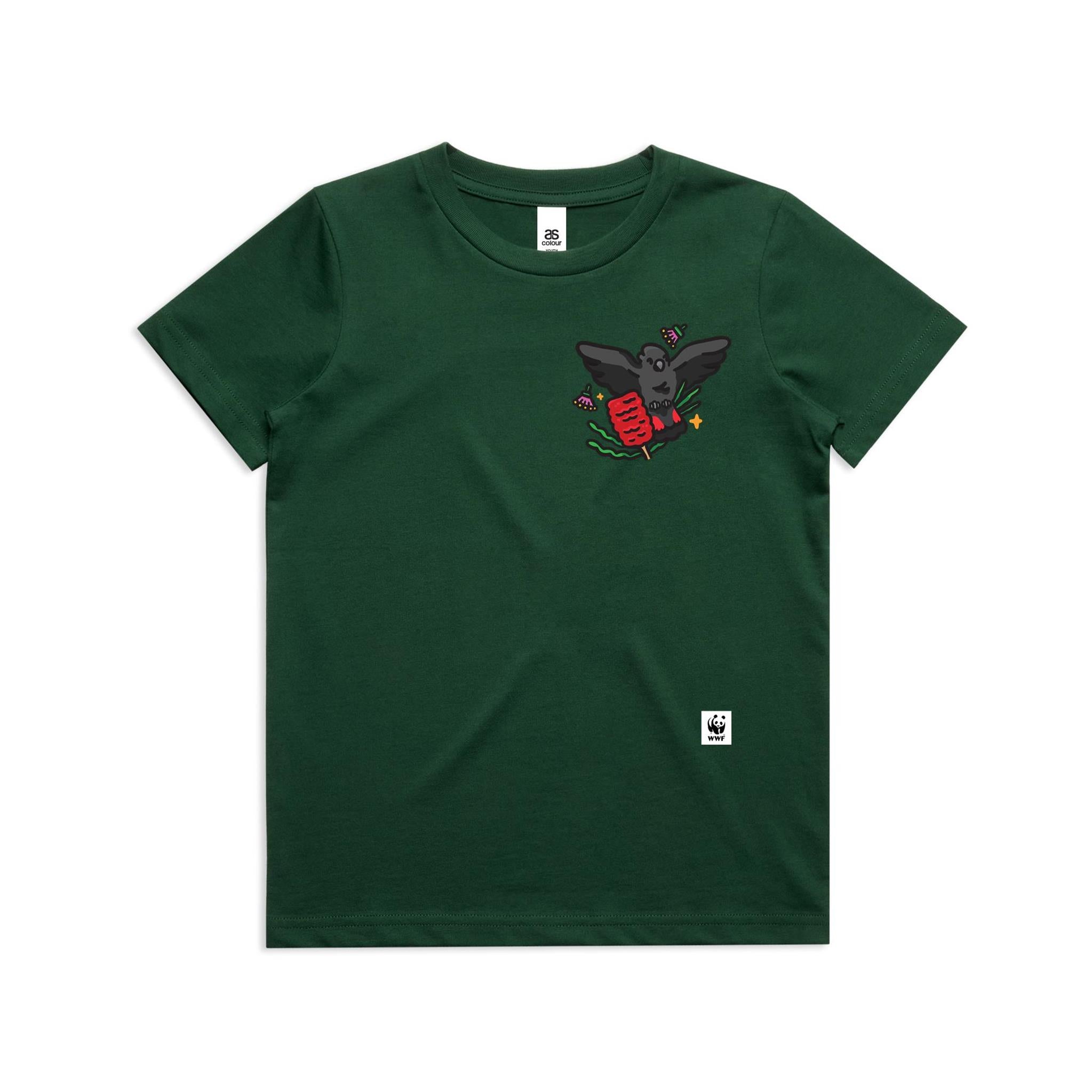 Glossy Gang Glossy Black Cockatoo Pocket Pal | Kids T-Shirt