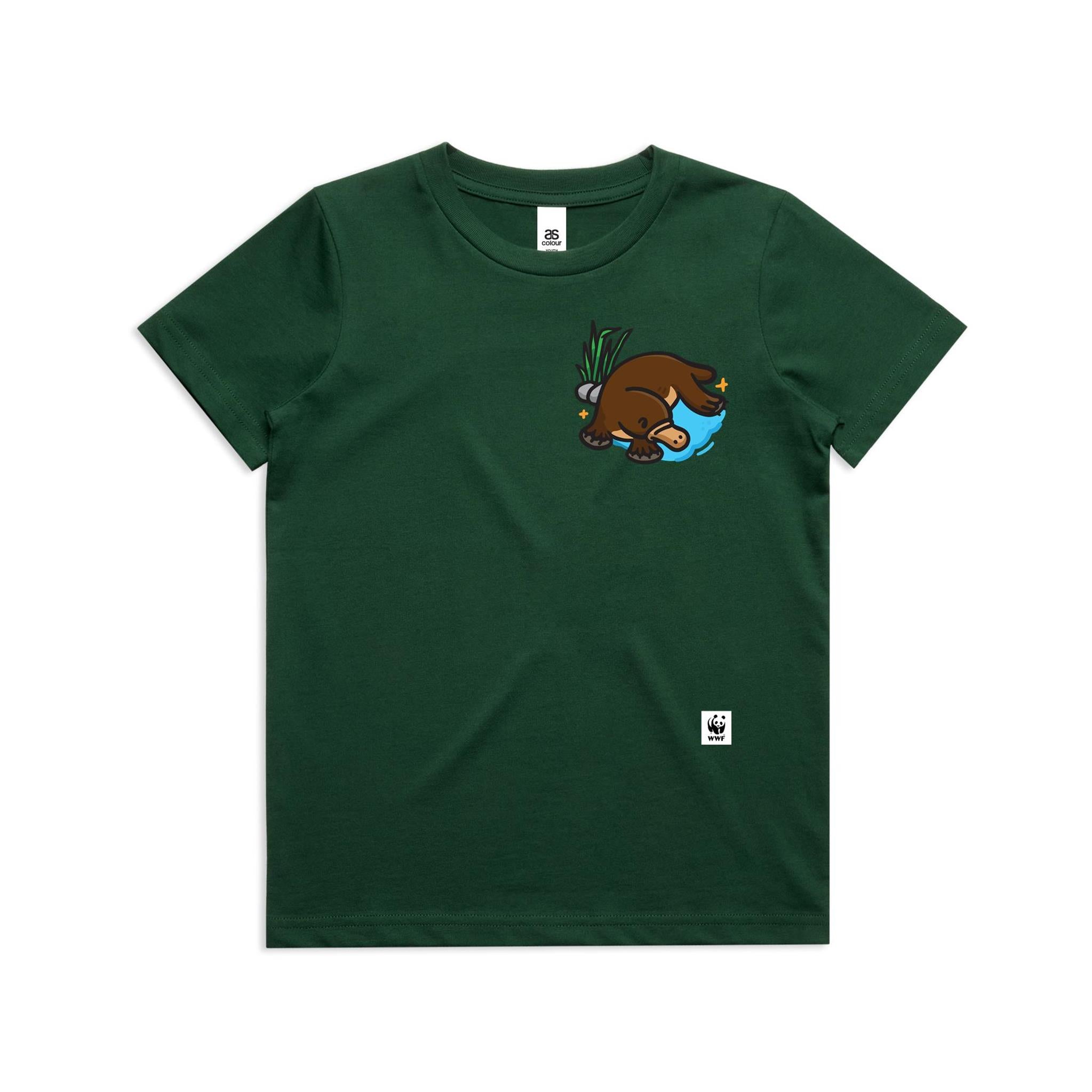Lil' Paddle Platypus Pocket Pal | Kids T-Shirt