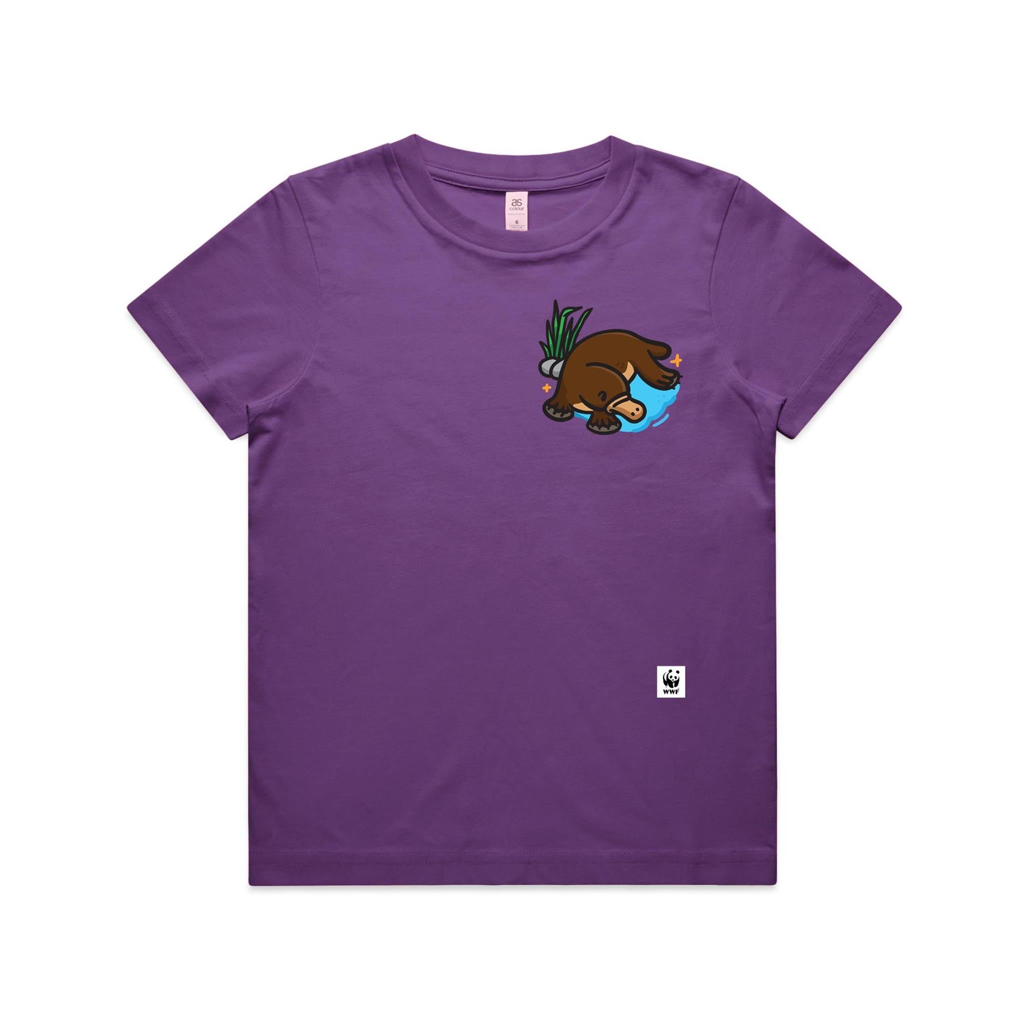 Lil' Paddle Platypus Pocket Pal | Kids T-Shirt