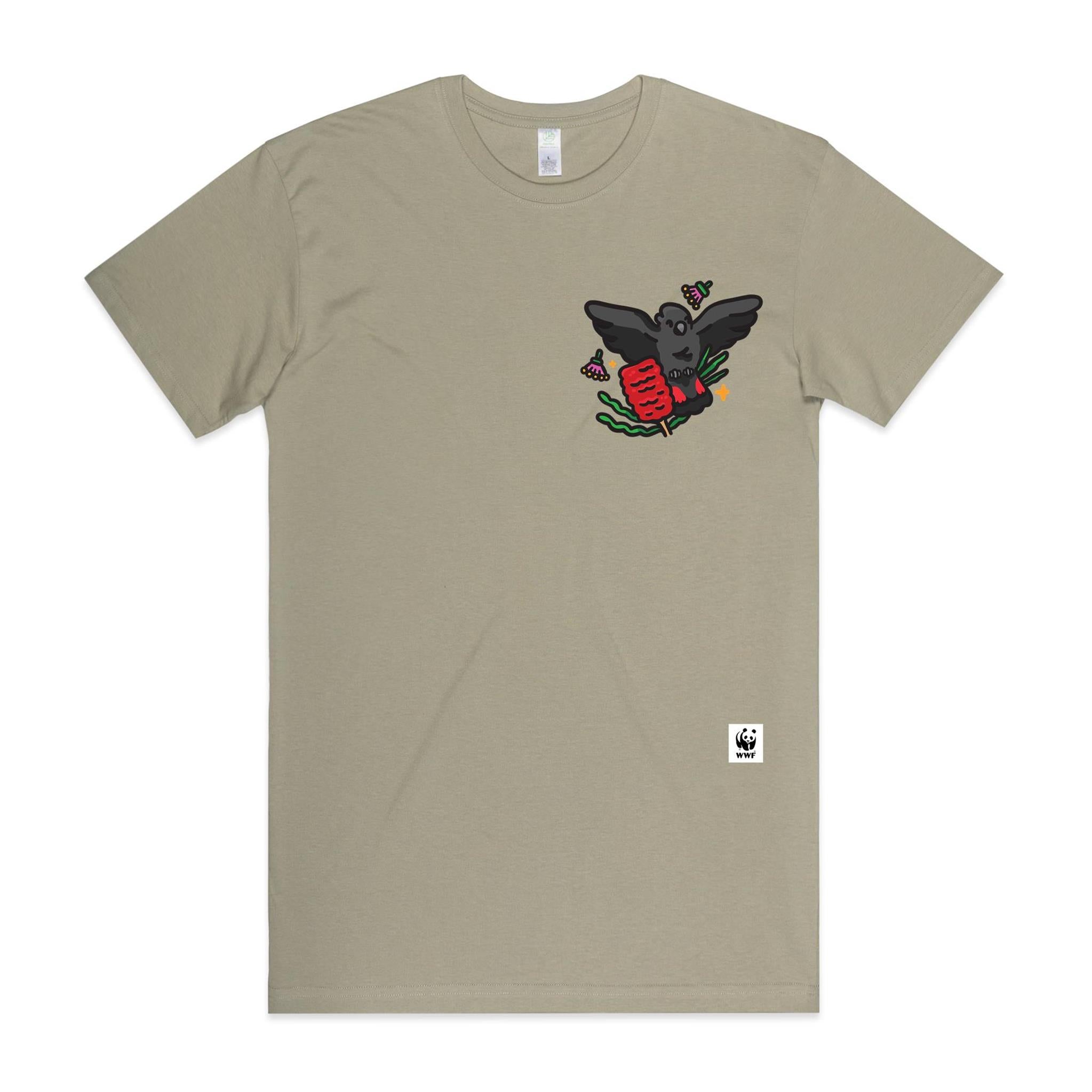 Glossy Gang - Glossy Black Cockatoo | Pocket Pal T-Shirt