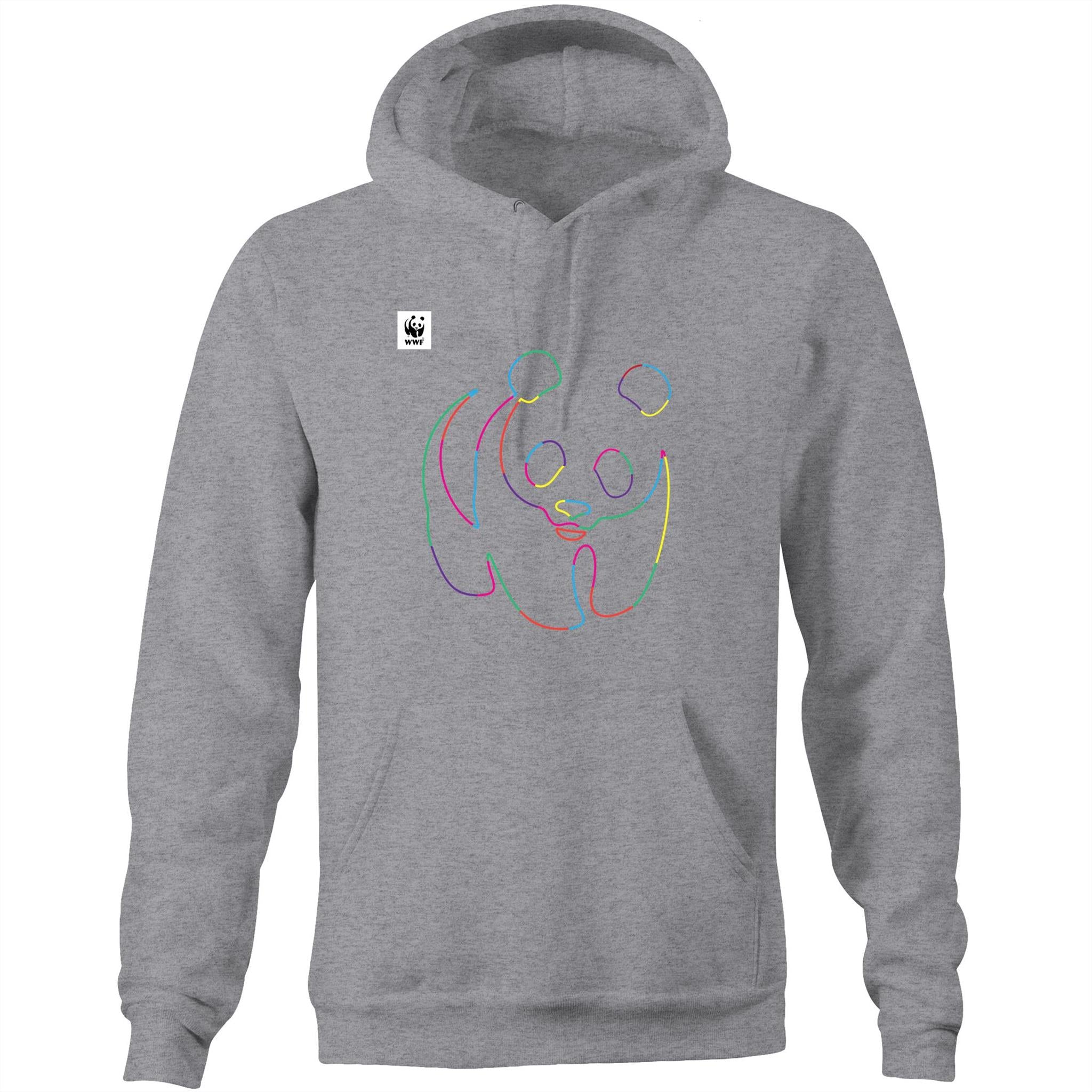 Panda pride outline hoodie